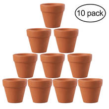 10Pcs Small Mini Terracotta Pot Clay Ceramic Pottery Planter Cactus Flower Pots Succulent Nursery Pots Great for Plants Crafts 2024 - buy cheap