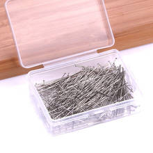 400 Pcs/ Boxed 35mm Stainless Steel Sewing Pins Dressmaker Straight Quilting Pins Fine Satin Head Pins For Jewelry Making Sewing 2024 - buy cheap