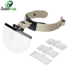 Loupe Magnifier Repair Magnifying Glass Light Glass Magnifier Led Loupe Multi Power LED Illumination Hand Headband Magnifying 2024 - buy cheap
