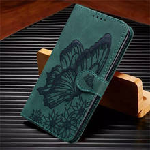 Luxury Flip Leather Phone Case For Huawei P Smart 2021 Fundas Wallet Card Holder Stand Book Cover Butterfly Painted Coque 2024 - buy cheap