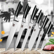 XYj Cooking Stainless Steel Knives Set 8'' Chef Bread Slicing 7'' Santoku 5'' Utility 3.5'' Paring Knife Cooking Tools 2024 - buy cheap