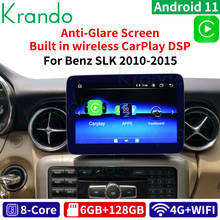 Krando android 10 9 polegada 8 núcleo 4 + 64g rádio do carro áudio gps navegação multimídia player para mercedes benz slk 2010-2015 com wi-fi 2024 - compre barato