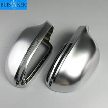 1 Pair of Matte Chrome Rearview Mirror Cover Protection Cap Car Styling Car Mirror Cover For Audi B8 A3 A4 A5 A6 S4 RS4 S6 RS6 2024 - buy cheap