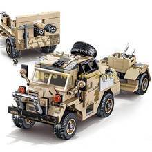  464pcs ww2 military world war british howitzer tractor truck 4  building blocks Bricks Toy 2024 - buy cheap