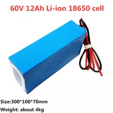 GTK 60V 12Ah Li-ion 18650 cell 16S5P High Power Rechargeable Battery Pack for 350W 750W Electric Scooter + 67.2V 2A charger 2024 - buy cheap