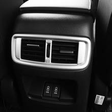 ABS Матовый для Honda CR-V CRV 2017 аксессуары заднего устанавливаемое на вентиляционное отверстие в салоне автомобиля воздуха на выходе панели декоративные стикеры крышка отделка автомобиля стиль 1 шт 2024 - купить недорого