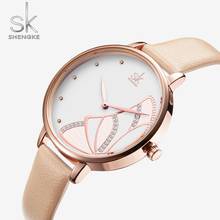 New Women Luxury Brand Watch Shengke Simple Quartz Lady Waterproof Wristwatch Female Fashion Casual Watches Clock reloj mujer 2024 - buy cheap