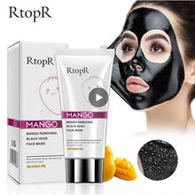 Mango Blackhead Remover Acne Treatment Nose Oil-control Mud Pore Strip Mask Whitening Cream Peel off Mask Nose Peel Skin Care 2024 - buy cheap