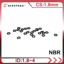 Junta tórica de goma de nitrilo, 50 unids/lote, sellado NBR negro CS1.8mm ID1.8/2/2.24/2.5/2.8/3.15/3.55/3.75/4mm 2024 - compra barato