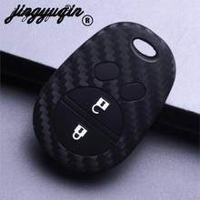 Jingyuqin для Toyota Sequoia Sienna Avalon Solara Highlander Fob чехол Корпус 2/3/4 Кнопка Силиконовый углеродный чехол для дистанционного ключа автомобиля 2024 - купить недорого