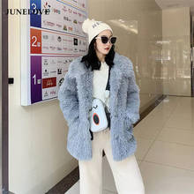 Women Faux Fox Fur Coat Winter Thick Warm Outwears Female Luxurious Plush Coat Ladies Lapel Faux Fur Jacket Teddy Bear Coats 2024 - buy cheap