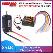 SURPASS HOBBY 550 Brushed Motor 12T 21T 27T 35T with 60A ESC 5V/2A BEC for 1/10 Off-road HSP HPI Kyosho TRAXXAS RC Car Crawler 2024 - buy cheap