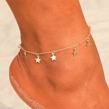 Trendy Stainless Steel Star Ankle Anklet Bracelet For Women Foot Accessories Summer Leg Bracelet Jewelry 2024 - buy cheap