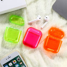 Funda transparente de Color caramelo para AirPods 2, Protector de auriculares para Airpods Pro, caja de carga dura 2024 - compra barato