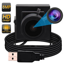 8 Мп SONY IMX179 MINI HD Android/Linux/Windows 2,8-12 мм варифокальный ручной зум объектив промышленная камера USB для помещений 2024 - купить недорого