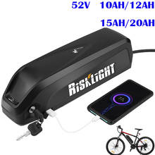 Batería de bicicleta eléctrica Hailong, 52v, 20ah, 15ah, 48V, 18650, Samsung, para Motor Bafang de 1500w, 1000W y 750W 2024 - compra barato