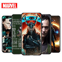 Marvel-capa de celular loki vingadores, capa de telefone preta para lg k22 k71 k61 k51 s k41s k30 k20 k50s k40s q60 v60 v50 v40 v35 v30 g8 thinq 2024 - compre barato