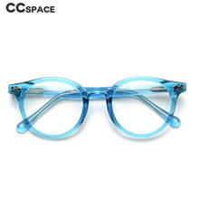 49355 retro round glasses frame fashion men and women eyebrows orange optical computer glasses 2024 - buy cheap