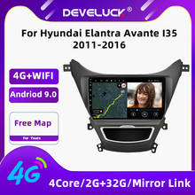 Android 9.0 Car Radio For Hyundai Elantra Avante i35 2011-2016  Multimedia Player GPS Navigation 4G Split Screen Floating Window 2024 - buy cheap