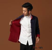 Hot Selling Chinese Men's Kung Fu Jacket Reversible Two-Face Linen Coat Men's Cotton Outerwear S M L XL XXL XXXL 2024 - buy cheap