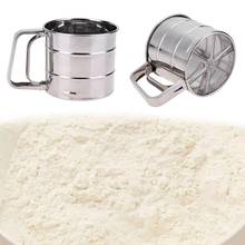 Handheld Flour shaker Stainless Steel Mesh Powder Sieve Cup Icing Sugar Shape Bakeware Sifters Baking Pastry Tools 2024 - buy cheap