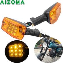 For MZ ETZ 251 Front Motorcycle Turn Signals LED Light E3 DOT Approved Blinker Flashing Indicator Amber Lamp 2024 - buy cheap
