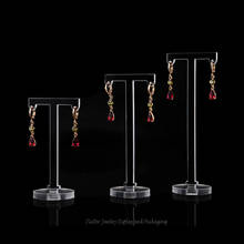 Soporte acrílico para exhibición de pendientes en forma de T, estuche para exhibición de Joyas, organizador de pendientes, 3 unids/set/juego 2024 - compra barato