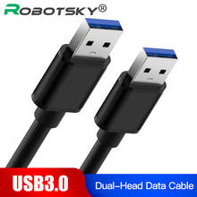 USB 3.0 Extension Cable Dual Type A Male to Type A Male Data Sync Cord Cable 5Gbps Super Speed For Radiator USB3.0 Data Cable 2024 - buy cheap