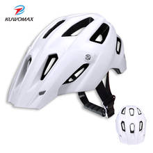 Kuwomax capacete de ciclismo unissex, capacete de bicicleta mountain bike e de estrada integralmente moldado. 2024 - compre barato