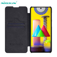 Nillkin-capa carteira de couro para celulares samsung, com porta-cartões, bolso para livros, para samsung galaxy f62 2024 - compre barato