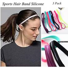 Sports Headband Hair Band Elastic Silicone Sweatband For Running Fitness Yoga Hockey Soccer Basketball Volleyball Cycling *p 2024 - buy cheap