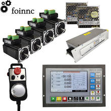 Servomotor híbrido integrado nema23/57, kit cnc ddcsv3.1, sistema de controle de movimento de 4 eixos, fonte de alimentação dc, parar de emergência, mpg 2024 - compre barato