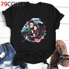Camiseta de moda de Demon Slayer para hombre, camisa de Anime japonés de Kimetsu No Yaiba, divertida camiseta de dibujos animados Unisex, camisetas de Hip Hop 2024 - compra barato