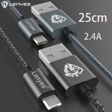 Lenyes Micro USB кабели Быстрый кабель синхронизации данных и зарядки для samsung huawei Xiaomi LG Android 2.4A Microusb мобильного телефона 25 см LC825 2024 - купить недорого