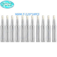 10pcs/lot Lead-free Soldering iron tip solder tip 900M-T-3.2D Soldering Tip for Hakko 936 907 Saike 852D+ 909D 852 2024 - buy cheap