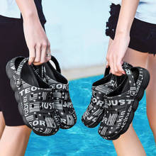 Men Women Sandals Couple Beach Shoes Outdoor Casual Shoes Home Shoes Garden Clogs Size 36-45 2024 - buy cheap