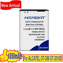 Original HSABAT 1850mAh High Capacity Zero Cycle Battery For ALCATEL OT-2010X OT-665X OT-356 OT-2010D OT-2010 CAB22B0000C1 2024 - buy cheap