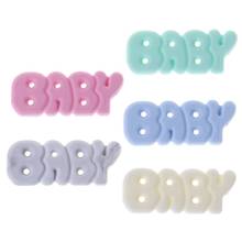 Silicone Beads Baby Teether DIY Jewelry Necklace Pendant Teething Supplies Grind Bead Letters Newborn Oral Care Kids Products 2024 - buy cheap