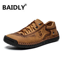Men Casual Shoes Fashion Men Shoes Genuine Leather Men Loafers Moccasins Slip on Men's Flats Male Driving Shoes Big Size 2024 - buy cheap