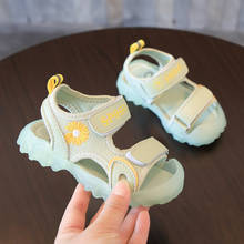 Summer Latest Girls Sandals 2020 Fashion Magic Sticker Soft Breathable Anti-collision Baby Jelly Shoes Kids Outdoor Casual Shoes 2024 - buy cheap