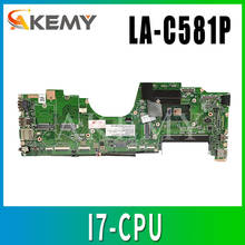 SAMXINNO LA-C581P Motherboard  For Lenovo Thinkpad YOGA 260 Laotop Mainboard with I7-CPU 2024 - купить недорого