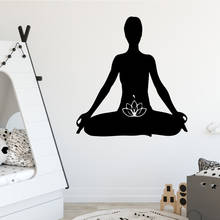 Beauty Yoga Decorative Sticker Waterproof Home Decor For Kids Room Living Room Home Decor Vinilo Pared 2024 - buy cheap