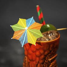 80 pçs/caixa diy cocktail guarda-chuva de papel guarda-chuva retro mini misturado cor brilhante hawaiian praia festa decoração suco bebida decoração 2024 - compre barato