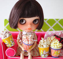 2pcs Dollhouse Miniature Food Popcorn Pretend Puffed Rice Play Doll Food for Blyth BJD Doll Kitchen Accessories Toys 2024 - buy cheap