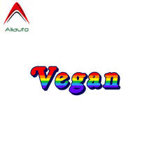 Aliauto personalidade reflexiva adesivo de carro gay vegano acessórios à prova de água decalque pvc para suzuki peugeot skoda volvo, 11cm * 3cm 2024 - compre barato