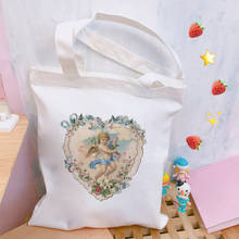 Cute Angel Love Shoulder Canvas Bags Cartoon Harajuku Messenger Bag Vogue Kawaii Street shopping bag Ins Handbag Women Bag Purse 2024 - buy cheap