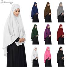 Muslim Women Long Hijab Prayer Garment One Piece Khimar Islmaic Djellaba Caps Burqa Arab Ramadan Hijabs Cover Niqab Burka Turkey 2024 - buy cheap