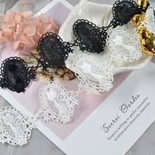 10Meters Cat Pattern High Quality DIY Lace Trim Craft Water Soluble Embroidery Fabric Black White Venise Laces Ribbon 5cm Wide 2024 - buy cheap