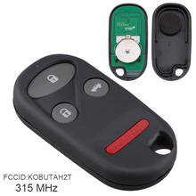 315MHz Car Key Replacement 3 Buttons Keyless Uncut Flip Remote Key Fob  KOBUTAH2T for 1998 1999 2000 2001 2002 Honda Accord 2024 - buy cheap