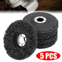 5Pcs Poly Disco Tira 40 # Grit Rebolo de Polimento Pad para Pintar Remoção de Ferrugem Limpo Abrasivo Angle Grinder ferramenta Aceessories 2024 - compre barato